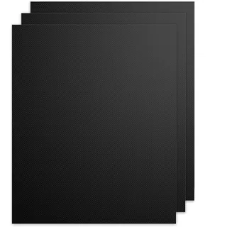 BBQ Grillmatte 3er Set Grillunterlage 50x40cm. Feuerfeste Unterlagen, Brandschutz Unterlagen für Elektrogeräte