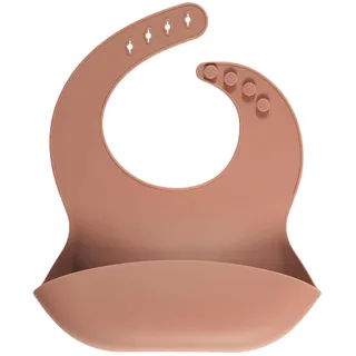 Tom ET ZOE, PU0023, Ergonomic Silicone Recovery bib for Babies, Easy to clean, Attractive Design, Recovery Pocket, Adjustable, Assorted Color