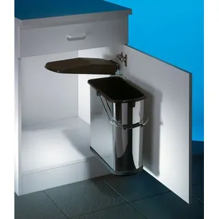 Naber Vario 4. Abfallsammler, Edelstahl. - Mülleimer - Silber