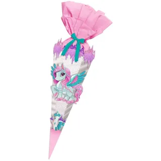 Ludwig Bähr Ursus 9890001 - Schultüte Bastelset Easy Line Pegasus, 6 eckig, Höhe ca. 41 cm, Durchmesser ca. 15 cm, von 3 - 99 Jahren, alle Teile vorgestanzt, inklusive Bastelanleitung, zum Selbstgestalten