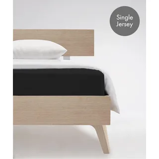 Jenny C 001115 Single-Jersey 90 x 220 - 100 x 220 cm schwarz