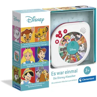 Disney Baby Es war einmal Hörspielbox - Märchenerzähler mit spannenden Disney Märchen - Spielzeug mit Kindergeschichten für Kinder ab 3 Jahren, 59288 von Clementoni