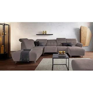 Home Affaire Wohnlandschaft Mikrofaser 2-Sitzer Taupe