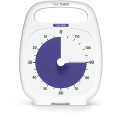 Time Timer Plus 120 Minute Visueller Timer - 'Make Time Edition' Countdown-Uhr (anthrazit) Richtlinie für Produktivität und Fokus