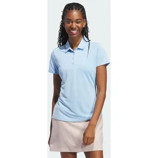 adidas Solid Performance Short Sleeve Poloshirt Clear Sky S