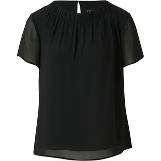 s.Oliver Luftige Chiffon-Bluse mit gesteppter Raffung