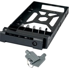 QNAP 2.5inch HDD Tray with key lock and two keys black and plastic, NAS Zubehör
