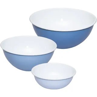 Riess Schüssel »EMAILLE, 3-tlg., Schüssel-Paket« 3 Stk. aus Emaille CO2 neutral, produziert in Österreich, blau