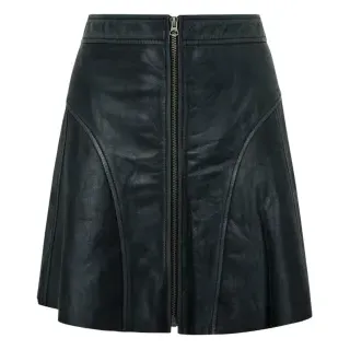 Pepe Jeans für Damen. PL901144 Andrea navy Lederrock (L), Lässig, Marine