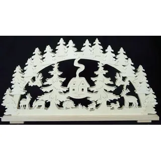 Schwibbogen Waldtiere groß b x h= 70x37cm NEU Lichterbogen Fensterschmuck Holz