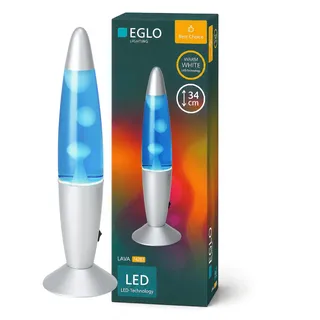 EGLO LED Lavalampe Silber