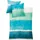 Long Beach Gestreift Blau 135 x 200 cm + 80 x 80 cm