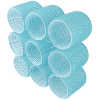 PARSA Beauty selbsthaftende Lockenwickler (⌀ 57 mm/Hellblau / 9 Stück) – Haarwickler für Locken – Praktische Klettwickler für stylische Frisuren – Hair Rollers Haftwickler