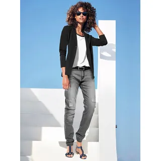 Jerseyblazer "Jersey-Blazer", Damen, Gr. 36, schwarz, 100% Baumwolle, LINEA TESINI BY HEINE, Blazer Jerseyblazer