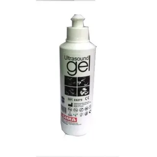 Gima - Transparentes, hypoallergenes und wasserlösliches Ultraschallgel ohne Salze, Formaldehyde und Duftstoffe, 40 250-ml-Flaschen mit Dosierspitze
