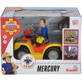 Simba Feuerwehrmann Sam Mercury-Quad mit Figur und Zubehör 6cm