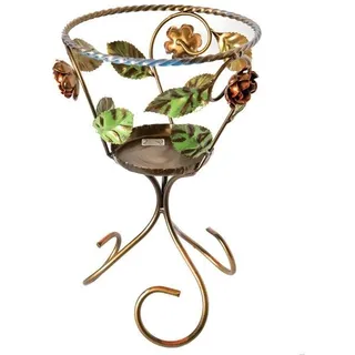 Blumenständer Übertopf Pflanze-Halter Ad 1 Platz Schmiedeeisen Bunt Möbel