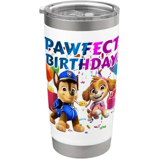 Offizielles Paw Patrol Skye and Chase Perfect Birthday Doppelwandiger Edelstahl-Thermobecher