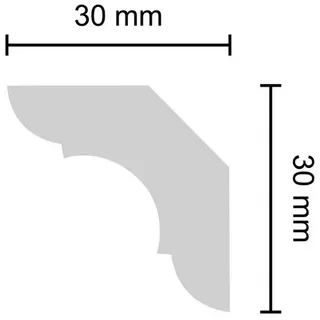 Decosa Innenecke A40 (Simone), 08 Stück à ca. 20 cm (= 4 Ecken)