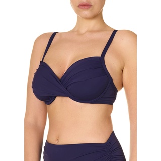 goldenpoint Bikini Damen Badeanzug BH Rüschen Shaping, Farbe Violett, Größe 90