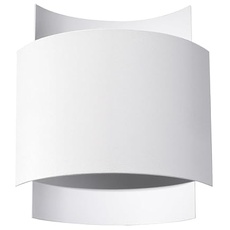 MiaLux Wandleuchte BOHELIA Double Source Wandleuchte Lampe Stahl LED Birne Minimalistisches Modernes Design Weiße Farbe 23x22x11cm