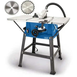 SCHEPPACH HS100S 2000 W 230 V inkl. Sägeblatt, Parallelanschlag, Tischverbreiterung, Winkelanschlag