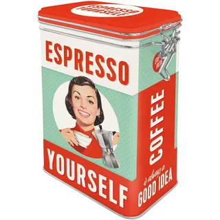 Nostalgic-Art Kaffeedose eckig Vintage Design 1,3 l
