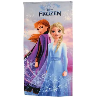 Frozen Polyester-Handtuch, leicht saugfähiger Stoff, Elsa- und Anna-Design für Kinder, Blau, Einheitsgröße