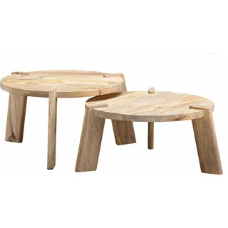 Wohnling Couchtische-Set Massivholz mango