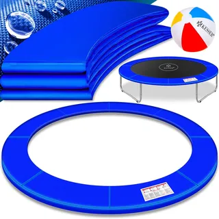 KESSER® - Trampolin Randabdeckung Ø 244 , 305 , 366 , 426 cm , 30cm breit 100% UV-beständig reißfest Federabdeckung , Grün , Blau - Blau