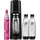 Wassersprudler TERRA Schwarz Set mit 3 Flaschen und Sirup - schwarz