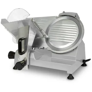 Vertes Gastro Aufschnittmaschine Schneidemaschine, Elektrisch mit 150W, Messer mit 250mm Durchmesser, Schnittstärke 0 bis 12mm,