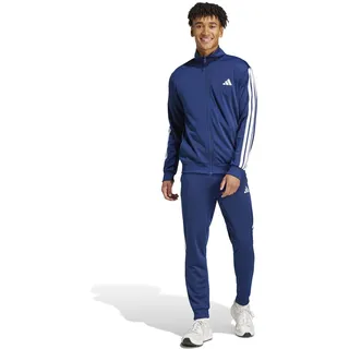 adidas Herren SPORTSWEAR BASIC 3 STRIPES TRICOT TRACKSUIT, Dark Blue, XL Tall