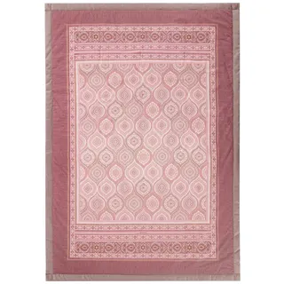 BASSETTI Hanbury Plaid aus 100% Baumwolle in der Farbe Cipria P1, Maße: 135x190 cm - 9330116, Rosa