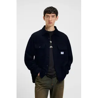 HUGO BOSS HUGO Blue Langarmhemd »Ekynone« Oversize Fit HUGO Blue Black001