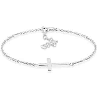 Elli Armband Kreuz in Silber rosévergoldet