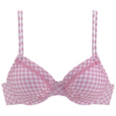 Bild Bügel-Bikini-Top »Karo«, mit Zierborte, rosa