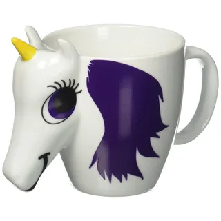 Thumbs Up UNIMUGCC Einhorn Tasse 3D mit Thermoeffekt 310ml Keramik weiß