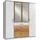 Drehtürenschrank Click 180 x 199 x 58 cm Weiß