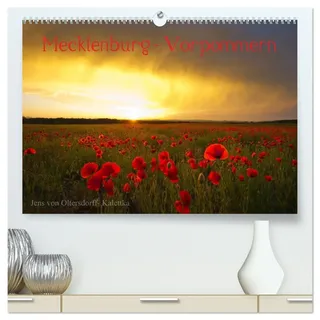 Mecklenburg - Vorpommern (hochwertiger Premium Wandkalender 2026 DIN A2 quer), Kunstdruck in Hochglanz: Jahreskalender M/V von der Ostsee bis zur Mecklenburger Schweiz (CALVENDO Natur)