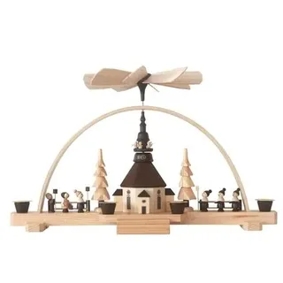 Schwibbogenpyramide 25 cm Leuchterbogen Erzgebirge NEU Seiffen pyramide