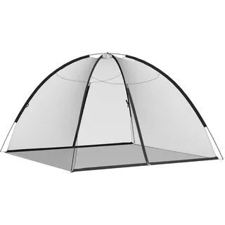 vidaXL Moskito-Netzzelt Mongolisch 220 schwarz 200 x 200 x 135 cm