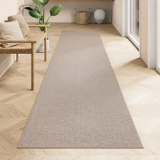 Songmics Juteteppich 80 x 300 cm Kamelbraun