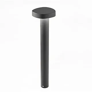 Zafferano Ciottolo - LED-Pollerleuchte für den Außenbereich, IP54, 7 W, 3000 K, modernes Design aus Aluminium für Gärten und Wege - 70 cm, Dunkelgrau - Dunkelgrau