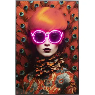 Kare Design "Gerahmtes Bild Fancy Lady 75x55cm, 1, verschiedene Farben, farbe bild(er): mehrfarbig),