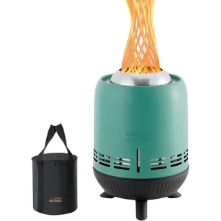 Kleiner tragbarer Kamin aus Edelstahl blau 15x24cm - Blau