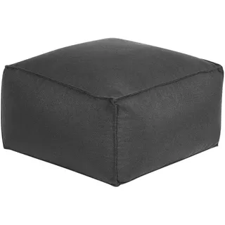 Beliani Pouf Mukki 50/50/30 cm , Schwarz , Textil , Quadratisch , 50x30x50 cm , Wohnzimmer, Sessel, Hocker & Hockerbänke, Poufs
