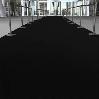 Premium Eventteppich Messeteppich Hochzeitsläufer VIP-Teppich Schwarz 980
