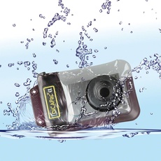 DiCAPac WP-310 Outdoor-/ Unterwassertasche (Regenschutz, T30, Ixus 950is, F100FD, IT100, NV24HD, Samsung Digimax), Kameraschutz, Schwarz, Transparent