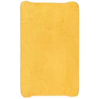 TI TIN | Wickeltischauflagenbezug aus Frottee-Stoff, 80x50 cm | weicher und saugfähiger Wickelunterlagenbezug, Bezug aus adaptivem elastischem Gewebe, 100% Mikrofaser, Farbe: orange